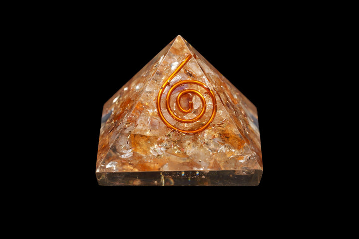 Orgonite and Citrine Pyramid