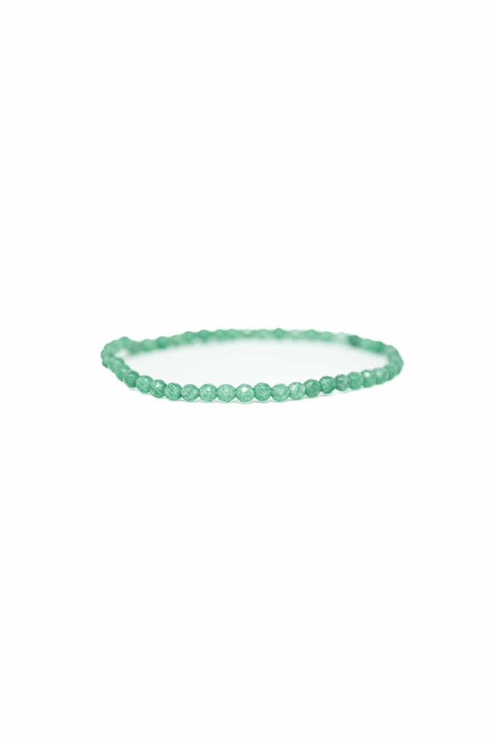 Green Aventurine Faceted Bracelet 4mm