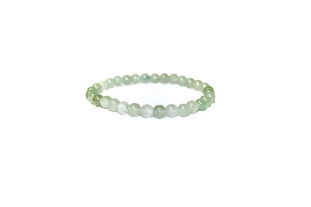 Green Aventurine Round Bead Bracelet 6mm