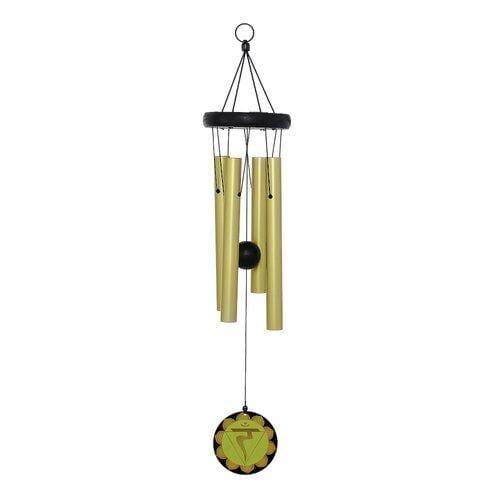 Mandala Wind chime - 7 Chakras Windchime Solar Plexus - Yellow Wind Chimes