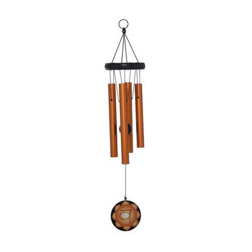 Mandala Wind chime - 7 Chakras Windchime Sacral - Orange Wind Chimes