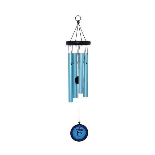 Mandala Wind chime - 7 Chakras Windchime Throat - Blue Wind Chimes