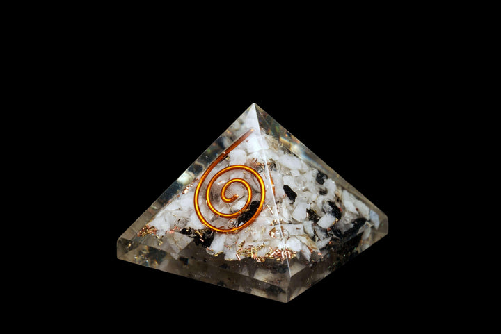 Orgonite and Rainbow Moonstone Pyramid