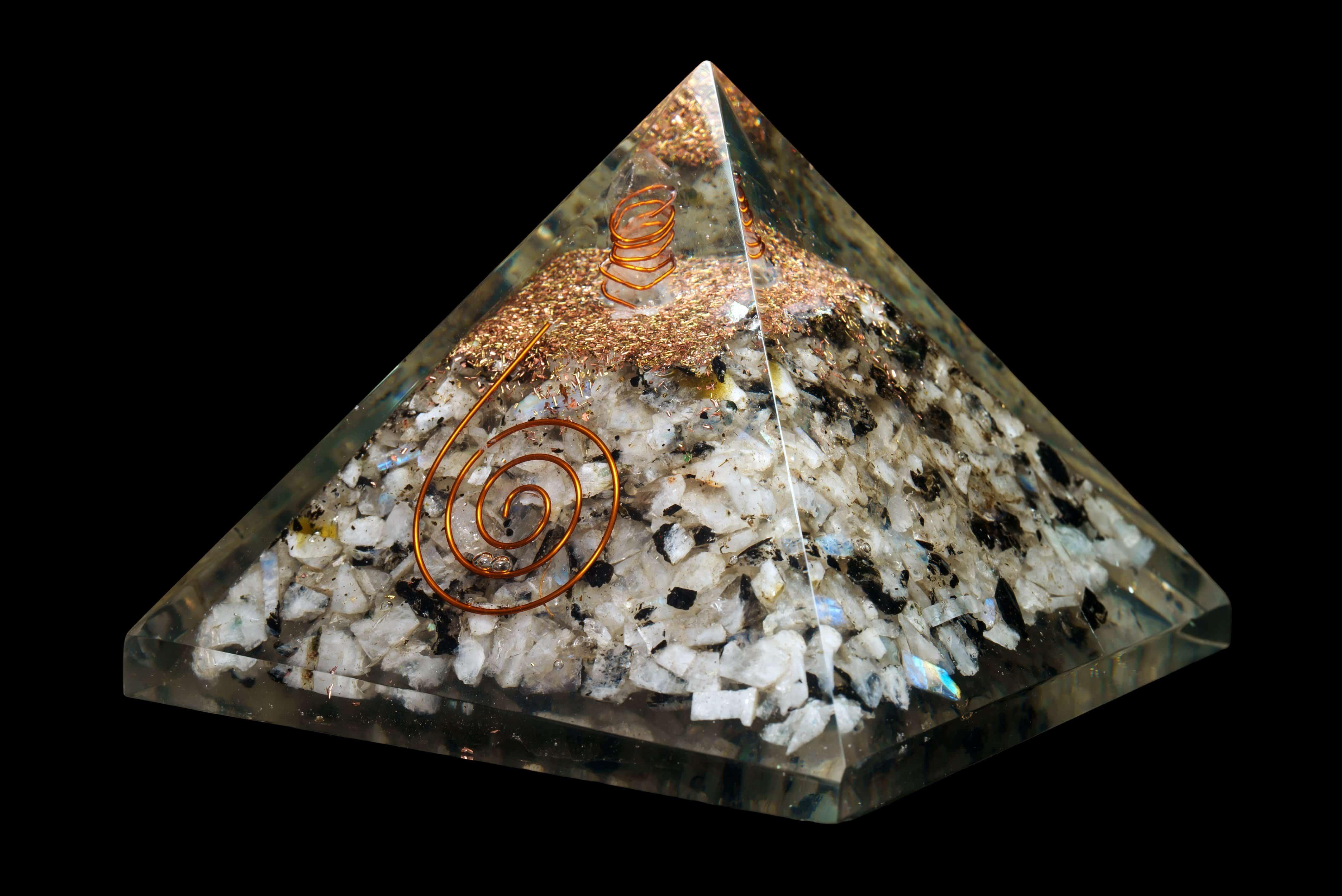 Sale Rainbow Moonstone Orgonite Pyramid 