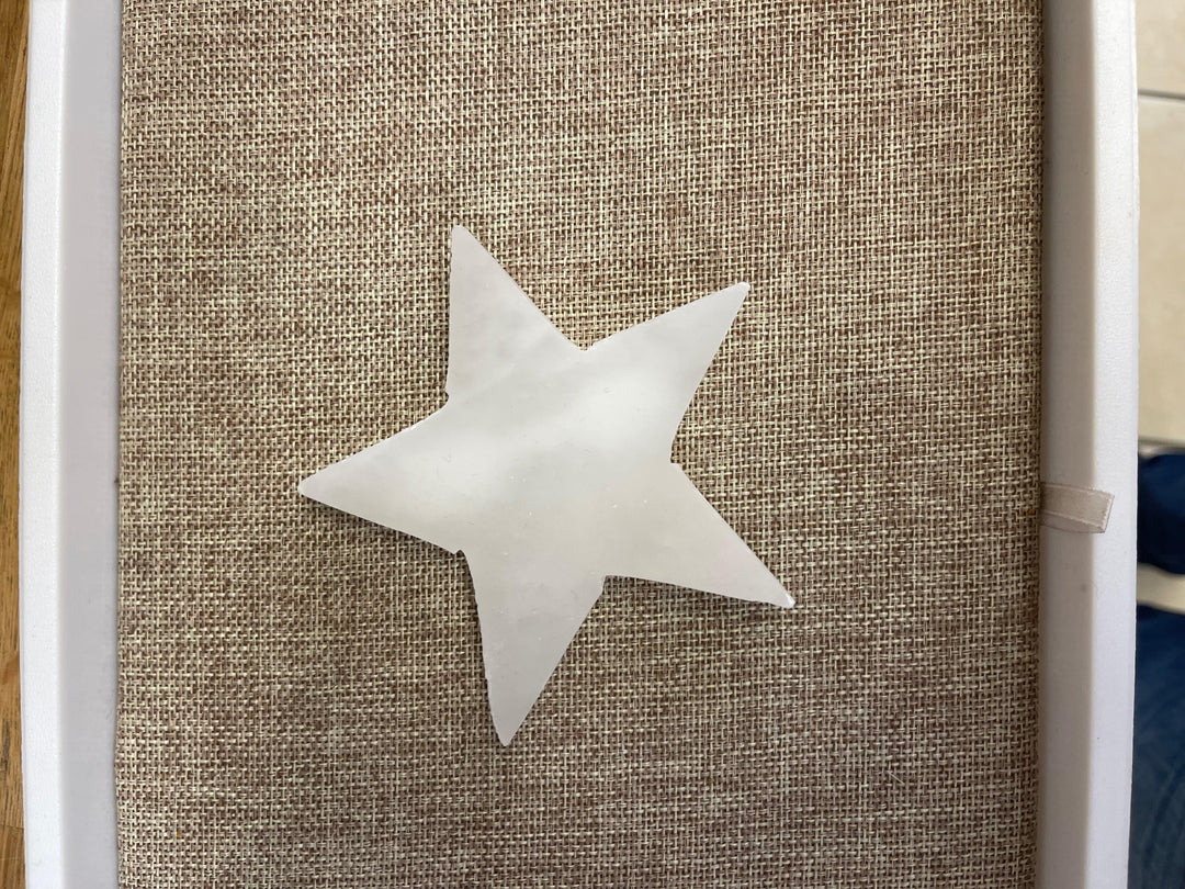 Selenite Star Plate