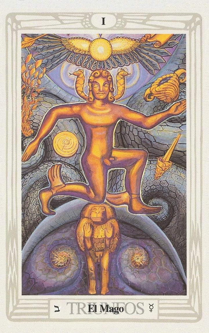 Spanish Crowley Thoth Tarot Deck Small Tarot Deck